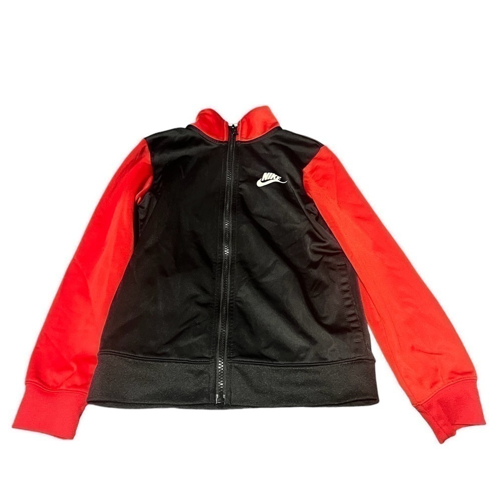 NIKE vintage red and white Zip Up size M